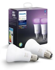 SET 2x LED Bec dimmabil Philips Hue WHITE AND COLOR AMBIANCE E27/9W/230V 2000-6500K
