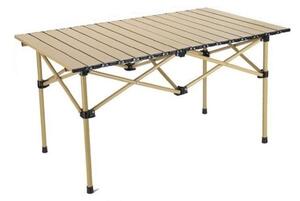 Masă pliabilă, cu cadru metalic și blat rezistent, pentru camping – 95x56x50 cm, eCarla, SC09K