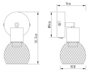 Spot de perete Globo 54028-1 FIASTRA 1xE14/40W/230V