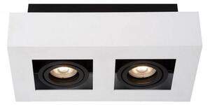 ITALUX IT8001S2-WH/BK - Plafonieră CASEMIRO 2xGU10/50W/230V