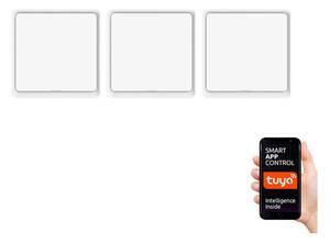 SET 3x întrerupător cu 1 buton SMART 3xCR2430 Zigbee 3.0 Tuya Immax NEO 07506C