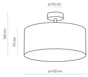 Lustr RONDO 4xE27/15W/230V, pr. 40 cm, bejliu