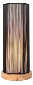 Lampă de masă KIOTO 1xE27/40W/230V neagră/lemn