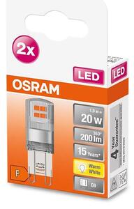 SET 2x Bec LED G9/1,9W/230V 2700K Osram