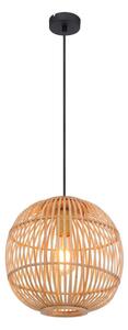 Lustră pe cablu HILDEGARD 1xE27/60W/230V bambus Globo 15368H