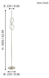 Eglo 97942 - Lampadar LED NOVAFELTRIA LED/13W/230V