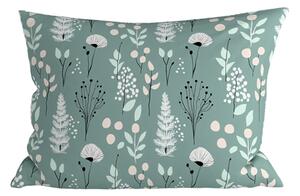 Husa decorativa pentru perna WILD FLOWERS 50x70 cm, mentolov