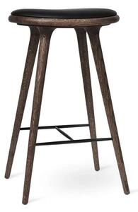High Scaun de bar H74 Întuneric Stained Oak - Mater