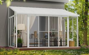 Grădină de iarnă Veranda Sanremo Palram - Canopia 3 x 4,25 m alb