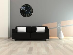 Ceas negru elegant pentru sufragerie, 50 cm
