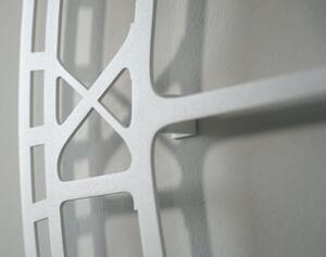 Ceas de perete metal alb vintage 80 cm