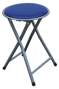Taburete pliabil /scaun pliabil Ivola (piele ecologică albastră + gri). 1063868