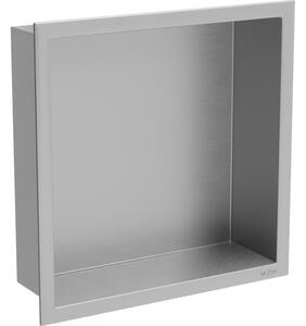 Mexen X-Wall-R etajeră de perete cu flanșă 30 x 30 cm, inox - 1910303010