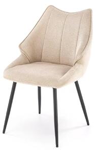 Scaun K543, bej/negru, stofa clasica/metal, 55x60x87 cm