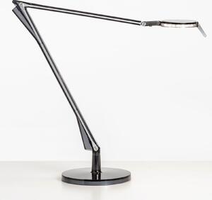 Kartell Aledin Tec lampă de masă LED, gri fumuriu, Gri, Camera de zi / sufragerie, Plastic, Modern