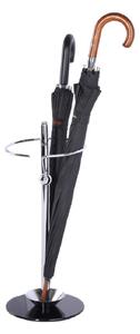 Suport pentru umbrelă metal/sticlă Oskar (negru + crom) . 1064043