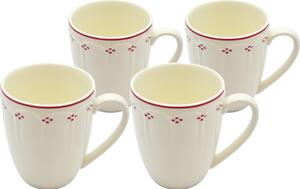 Mäser Set de căni de cafea Lova Red 390 ml, 4 buc