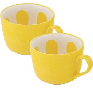 Altom Set de căni jumbo din ceramică Tropicanalămâie 470 ml, 2 buc