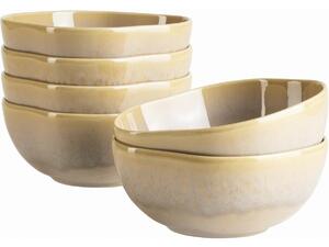 Mäser Set de boluri Cordelia Sand Textura 16 cm, 6 buc