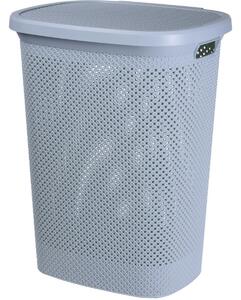 Coș de rufe, 60 l, gri