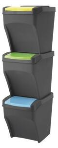 Recykle BIN 3x 25 l coș de gunoi sortat