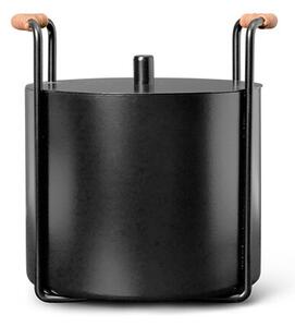 Ferm LIVING - Port Kindling & Ash Bucket Negru