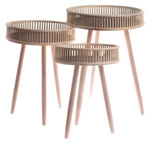 Set de mese din bambus Natur, 3 buc