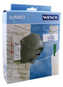 Sârmă de rufe extensibilă, Wenko Jumbo, 15 m lungime