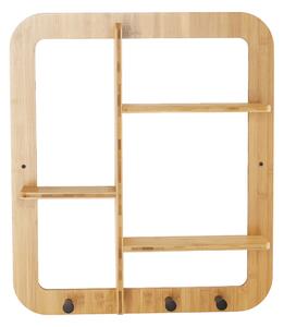 Raft de perete Artid 2, bambus, 52 x 10 x 59,5 cm