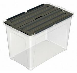 Multibox cu capac atașat Eco 48 l , capac negru, 48 l