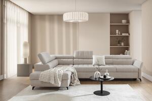 Colțar extensibil Elarias Maxi stânga - bej șenil Perfect Harmony 07 - Oferta limitata