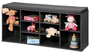 Kesper 15923 Suport pentru pantofi cu scaun, gri,103,5 x 48 x 29,5 cm