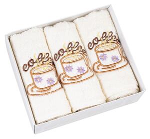 Set 3 Prosoape Bedora, Steaming Coffee, 30x50 cm, 100% Bumbac, Multicolor