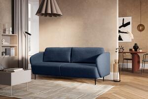 Canapea extensibilă Naolia - albastru închis împletitură Magni 206.18 / picioare negre - Oferta limitata