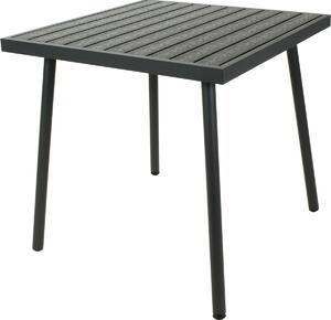 Masă de grădină Hervig, 76 x în. 73 cm, blat dinpolywood