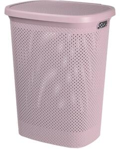 Coș de rufe, 60 l, roz