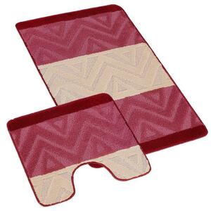 Bellatex Set de covoare de baie Bany cu modelChevron, 60 x 100, 60 x 50 cm