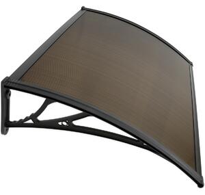 Copertină pentru ușă Aldotrade 120 x 80 cmLagrada, maro