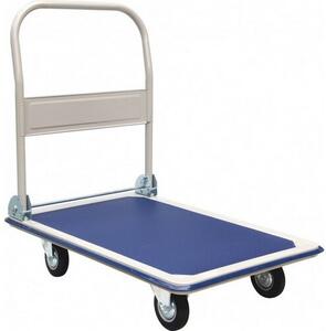 Cărucior platformă albastru, 150 kg