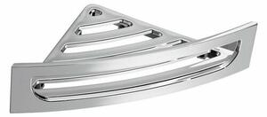 GEDY CP80 raft de colț pentru duș cu trapă, 23 x7,5 x 23 cm, rotund, argintiu