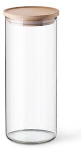 Simax 5142 borcan din sticlă cu capac din lemn ,1,4 l