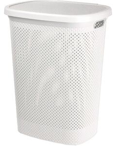 Coș de rufe, 60 l, crem