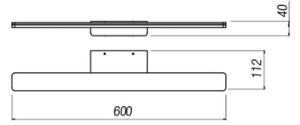 Aplică LED pentru oglindă de baie Redo 01-2504 BARRIO LED/17,25W/230V IP44 negru