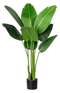 Plantă artificială Strelitzia Nicolai în ghiveci,120 cm, verde