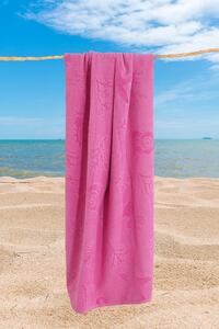 Prosop de plajă Sea roz 140 cm
