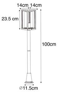 Lantern industrial de exterior ruginiu maro 100 cm IP44 - Charlois