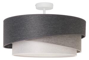 Lustră aplicată Duolla KOBO 1xE27/15W/230V d. 45 cm gri/alb