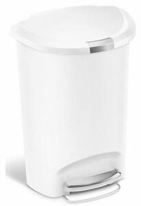 Simplehuman Coș cu pedale, 50 l, alb