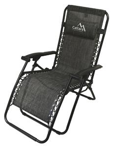 Cattara 13520 Șezlong pliabil Alicante, antracit,150 x 66 cm