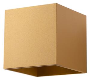 Aplica perete Quad Auriu 10x12.5x10 cm